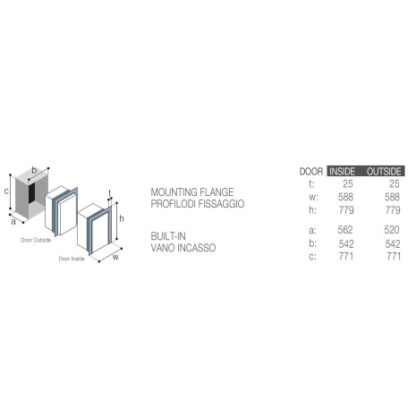 Frigorifero 115L 12/24V Vitrifrigo con sistema Chromelock