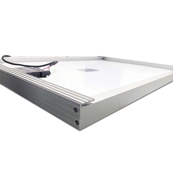 170W Pannello Fotovoltaico Monocristallino 12V con supporto integrato e 5m di cavo bipolare guainato