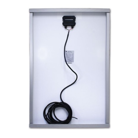 170W Pannello Fotovoltaico Monocristallino 12V con supporto integrato e 5m di cavo bipolare guainato