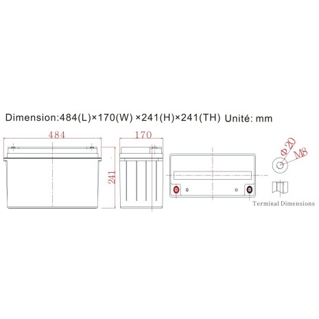Batteria 150Ah 12V Ultimatron Piombo-Carbonio Deep Cycle