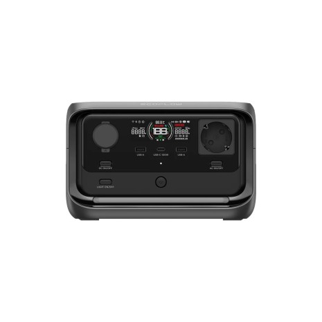 River 3 Plus Power Station 286Wh LifePo4 + Inverter 600W + aliment. 5V/12V EcoFlow
