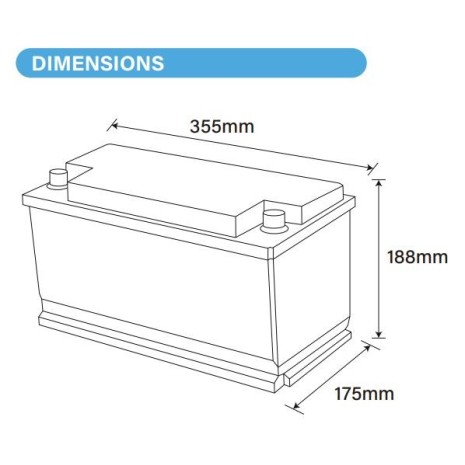 Batteria LiFePO4 180Ah 12V - 2,16kWh Under Seat Ultimatron - Con Riscaldatore