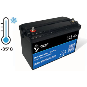 Batteria LiFePO4  12V 150Ah ULTIMATRON con riscaldatore