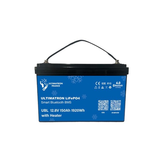 Batteria LiFePO4  12V 150Ah ULTIMATRON con riscaldatore