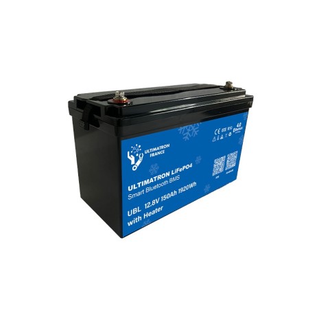 Batteria LiFePO4  12V 150Ah ULTIMATRON con riscaldatore