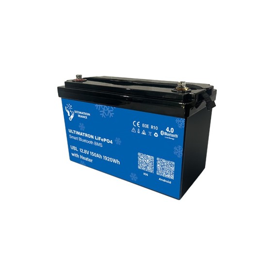Batteria LiFePO4  12V 150Ah ULTIMATRON con riscaldatore