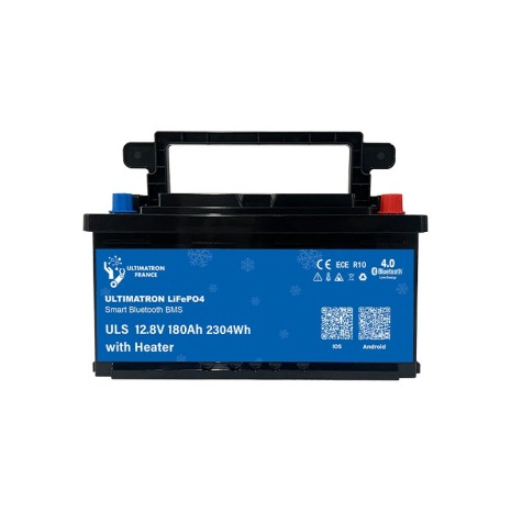 Batteria LiFePO4 12V 180Ah Under Seat Ultimatron con riscaldatore
