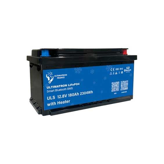 Batteria LiFePO4 12V 180Ah Under Seat Ultimatron con riscaldatore