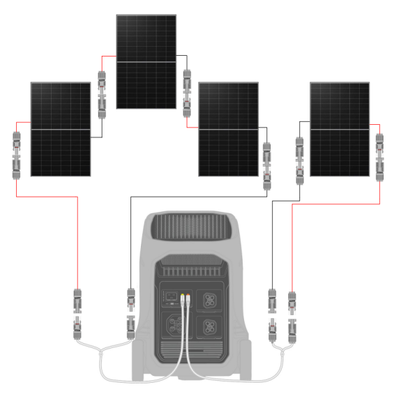 Kit fotovoltaico a isola con accumulo Litio - Delta Pro 3