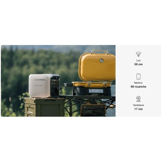 Kit Camperizzazione 435W con Power Station Delta 3 Ecoflow