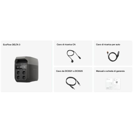 Kit Camperizzazione 435W con Power Station Delta 3 Ecoflow