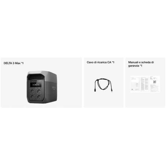 Kit Camperizzazione 485W con Power Station Delta 3 Max Ecoflow