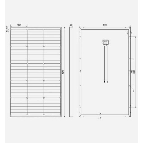 100W Pannello Fotovoltaico Monocristallino 12V HPCB All-Black Enjoy Solar®