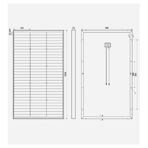 100W Pannello Fotovoltaico Monocristallino 12V HPCB All-Black Enjoy Solar®