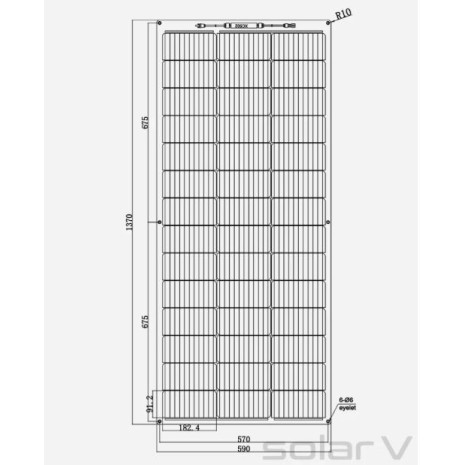 150W pannello ETFE semiflessibile EnjoySolar® 10 Busbar celle PERC
