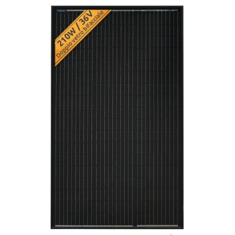 210W Pannello fotovoltaico bifacciale