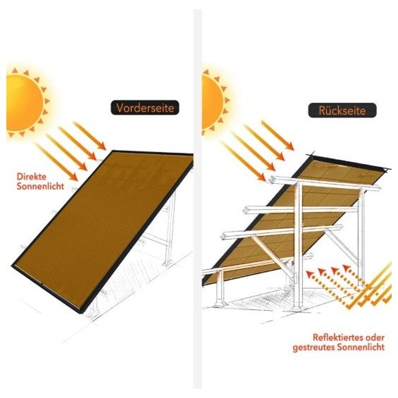 210W Pannello fotovoltaico bifacciale
