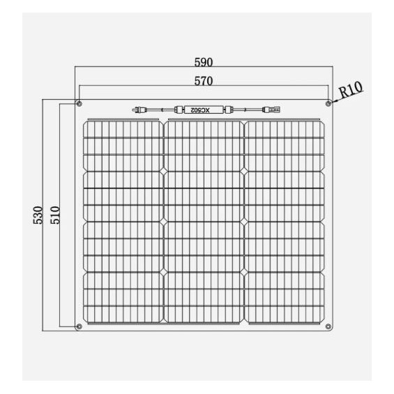 50W pannello ETFE semiflessibile EnjoySolar® celle PERC