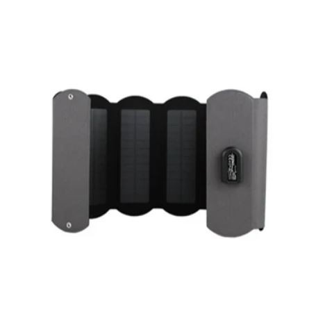 Caricatore solare portatile Phaesun Trek King 10 – 10 W, 5 V / 2000 mA, pieghevole, uscita USB