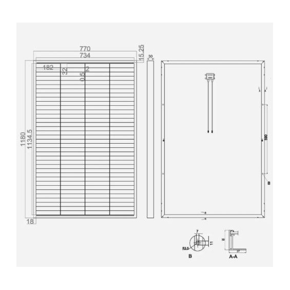 200W Pannello Monocristallino Fotovoltaico HPCB All-Black Enjoy Solar
