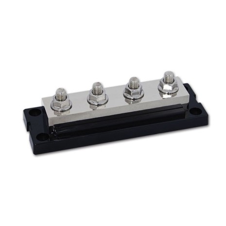 Sbarra di distribuzione 600A - 4xM8 colore nero
