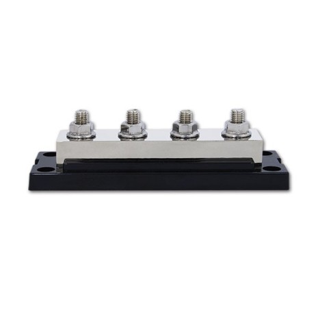 Sbarra di distribuzione 600A - 4xM8 colore nero