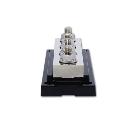 Sbarra di distribuzione 600A - 4xM8 colore nero