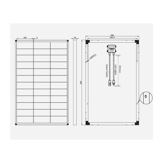 100W Pannello fotovoltaico monocristallino Enjoy Solar serie Venus