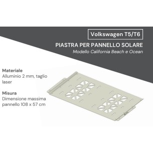 Piastra per pannello su tetto Vw T5/T6 California