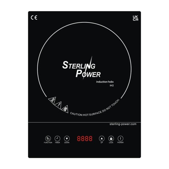 Piano induzione 2000W - 230V AC ad incasso Sterling Power