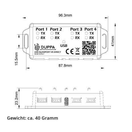 USB Quadport VE.Direct