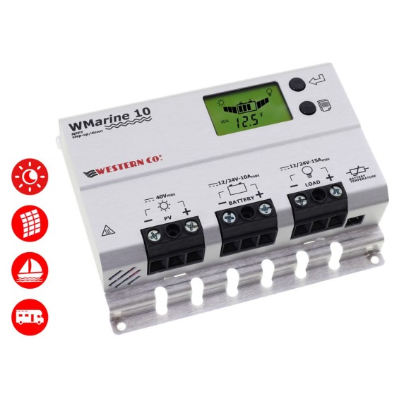 Regolatore di carica WMarine 10A MPPT Step Up