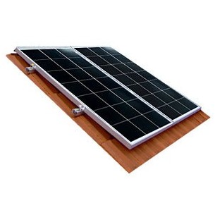 Kit montaggio su tegola 2 pannelli da 50 a 500W fotovoltaici