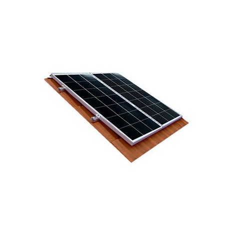 Kit montaggio su tegola 2 pannelli da 50 a 500W fotovoltaici