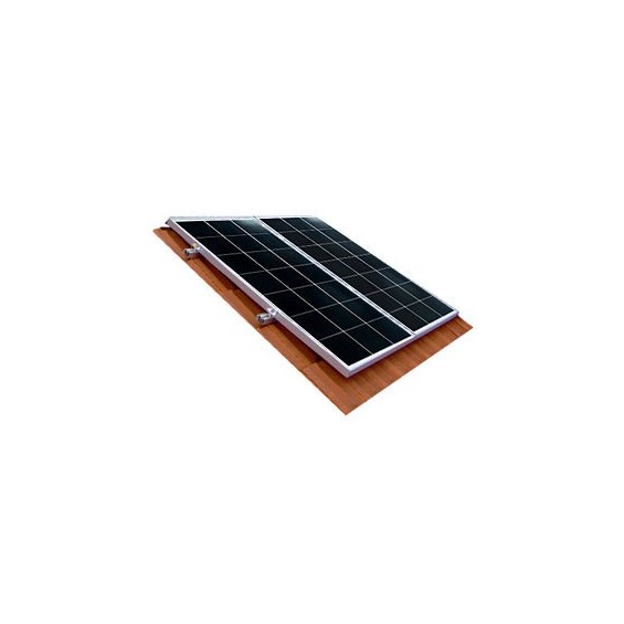 Kit montaggio su tegola 2 pannelli da 50 a 500W fotovoltaici
