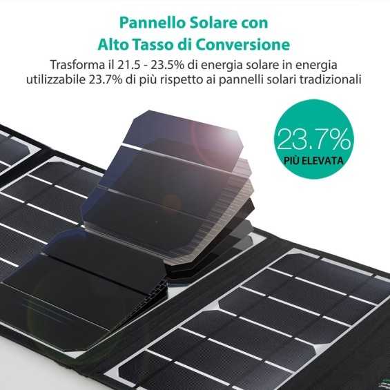 Caricabatterie solare 24W Solar Charger