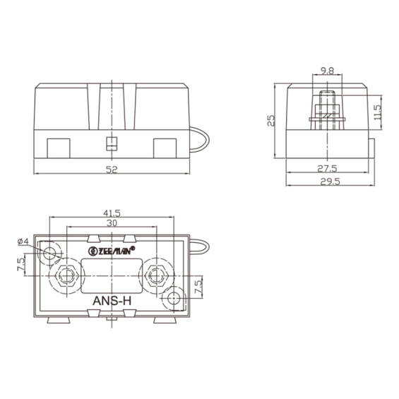 Portafusibile 30 - 100 A