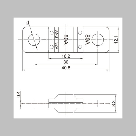 Fusibile Midi 30 - 100 A