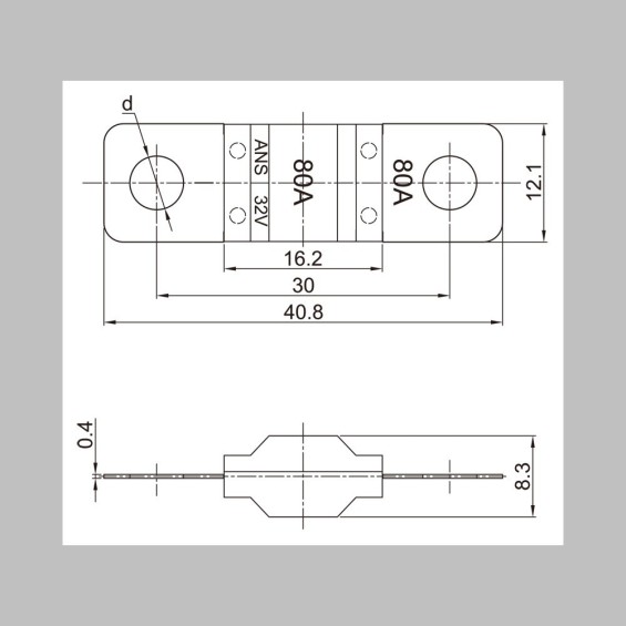 Fusibile Midi 30 - 100 A