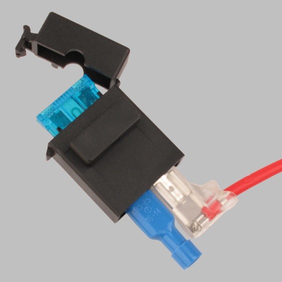Portafusibile componibile con 2 connettori Faston