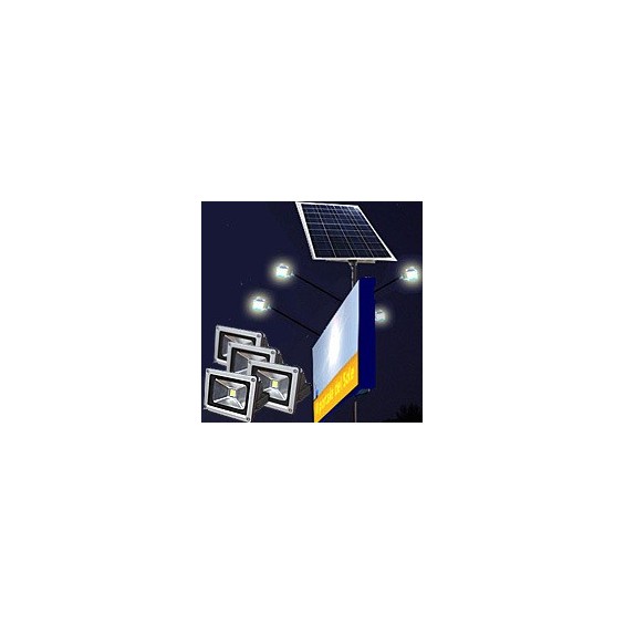 Kit illuminazione insegna a energia solare